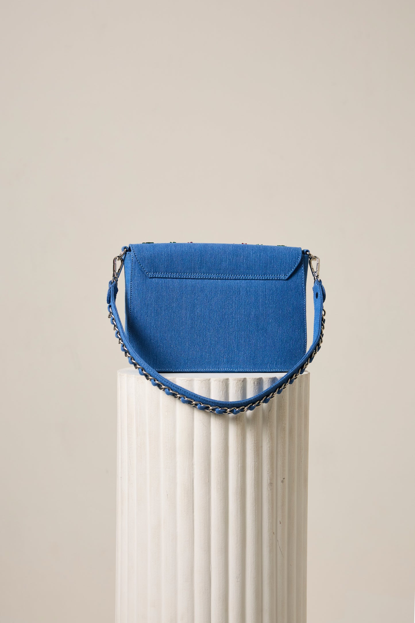 DENIM BLOSSOM BAG