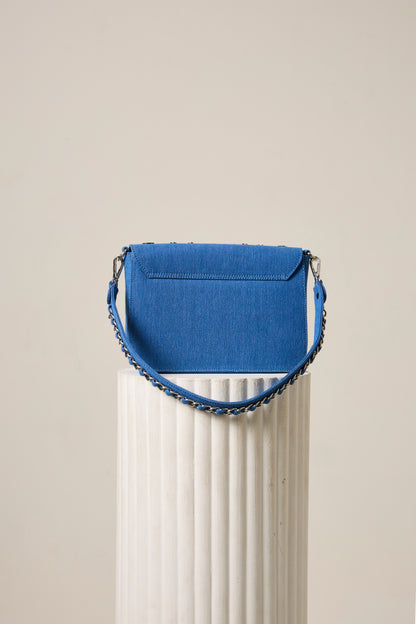 DENIM BLOSSOM BAG