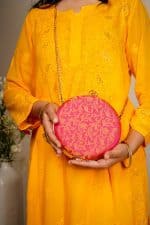 Love Banaras Round Clutch