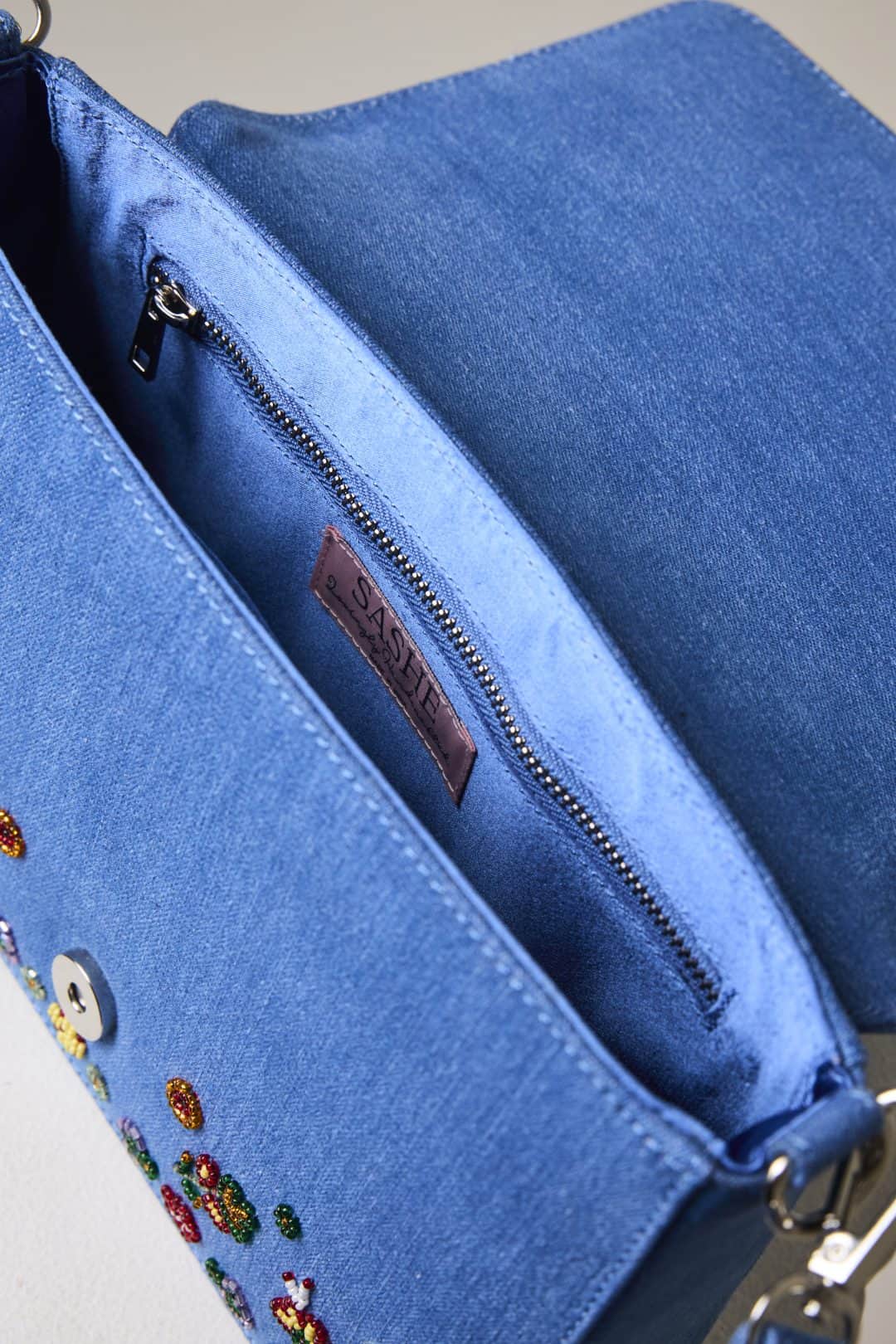 Denim Blossom Bag