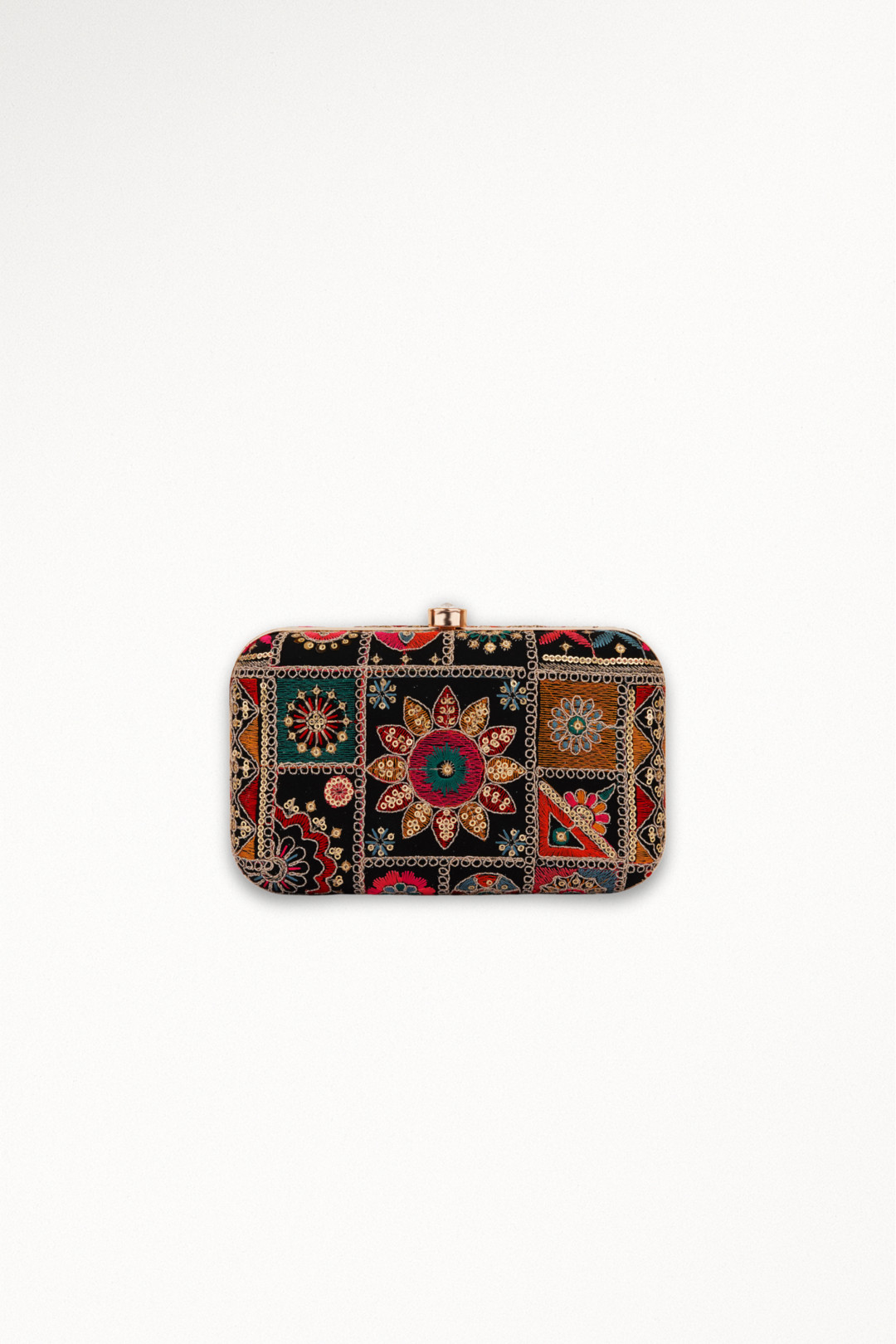 Satrangi ₹7,599.00 Black Embroidered Clutch Bag Limited Edition Black Embroidered Clutch Bag