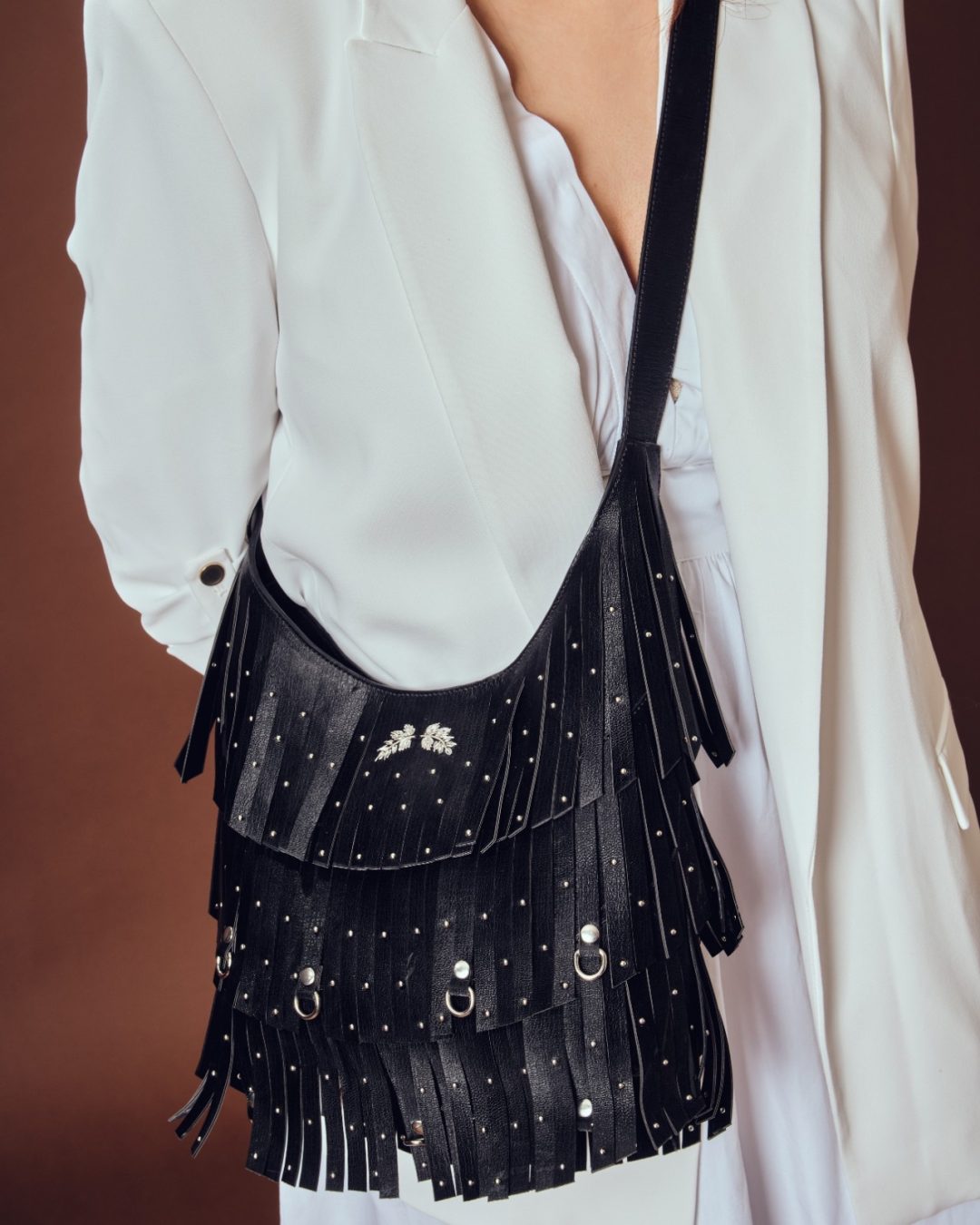 Fringe Black Bag - Image 2
