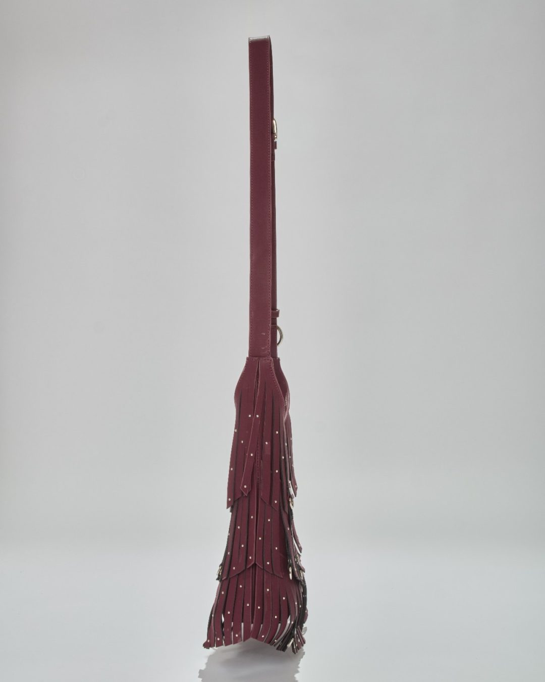 Fringe Maroon Bag - Image 4