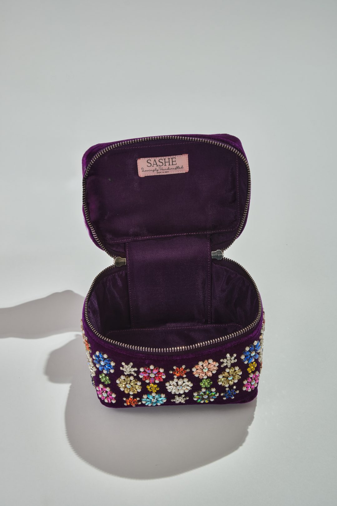 Satrangi Vanity Purple Bag - Image 5